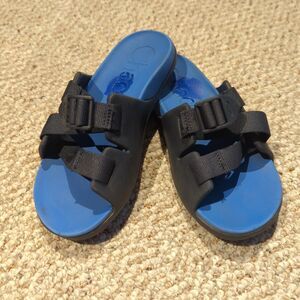 Chaco Chillos Sport Sandals Kids Youth 3 Blue Strappy Outdoor Hiking